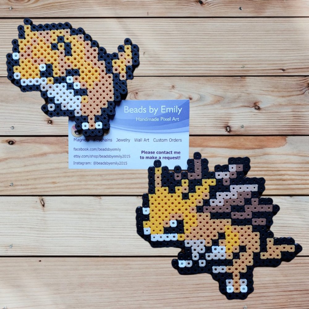 Sandshrew & Sandslash Magnets - Handmade Home Decor - Kids Room - Game Room
